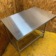 a(7709) ステンレス作業台 サーバー台 W900D600H830 高さ83cm 作業台 厨房設備 厨房用品 飲食店 直接引き取り歓迎 大阪の画像