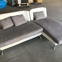 L字ソファ　カウチソファ   3人掛け 中古品　※座面傷み有りの画像