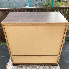 サイドボード　ブラウン　高さ82cm　　の画像