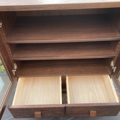 サイドボード　ブラウン　高さ82cm　　の画像