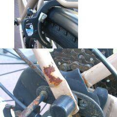 27インチ ウィズリー 自転車 切換 6段 マットカーキ 27.5×1.95 外装6段ギア LEDライト FATタイヤ 札幌市 白石区 東札幌の画像