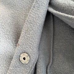 ノーカラー　ロングコートの画像