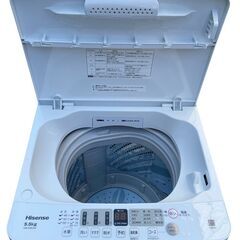 美品 ハイセンス 全自動洗濯機 5.5kg HW-55E2W 2022年製の画像