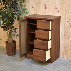 ≪zyt2299ジ≫ サンコウ サイドボード 大川家具/国産家具/日本製/中古家具/リユースストレージ仙台 70630-02の画像