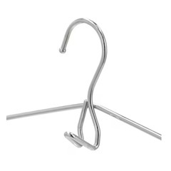 すべりにくいスカートズボン5段ハンガー グレー 2つセットの画像