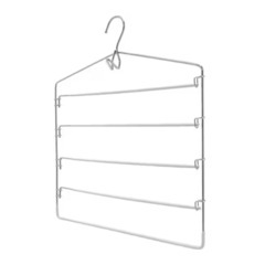 すべりにくいスカートズボン5段ハンガー グレー 2つセットの画像