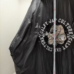 GALFY ガルフィー 中綿ブルゾン 大型犬サイズ ブラック 新品未使用 パファージャケット ビッグシルエット 90s ストリート 刺繍ロゴ フード付き 251127-11Aの画像