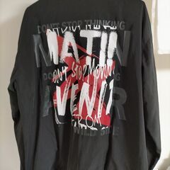 MATIN AVENIR マタンアヴニール ブルゾン ジャケット 新品未使用 ブラック XL バックプリント 軽量 アウター メンズ 251127-12Tの画像