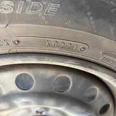 夏タイヤ　ダンロップエナセーブEC204 165/65/14Rスチールホイル2本セット  の画像