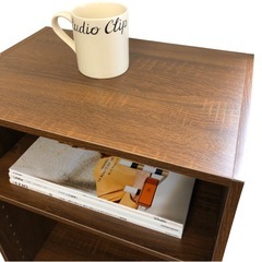 【撮影サンプル品】可動３段カラーボックス　カラー:アッシュブラウン　木目調　3段ボックス　本棚の画像