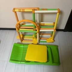 ジャングルジム　滑り台　折り畳み可能の画像