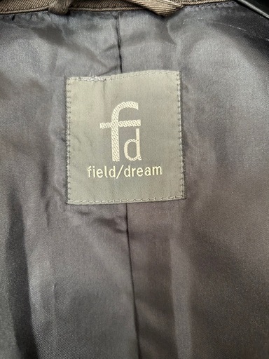 オンワード樫山製「field dream 」ブラウン ステンカラーコート