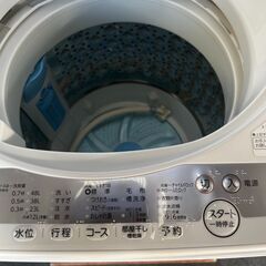 洗濯機 東芝 5kg 2021年製の画像