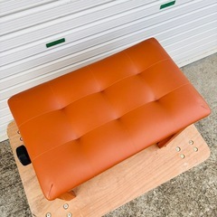 🎹【RAKU 楽譜収納付き ピアノ椅子 イエロー】の画像