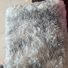 150㎝　円形　ラグ　カーペット　マット　グレー　ライトグレーシャギーラグ　の画像