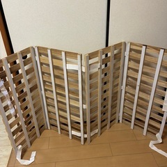 4つ折りすのこ　シングル×2の画像