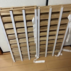 4つ折りすのこ　シングル×2の画像