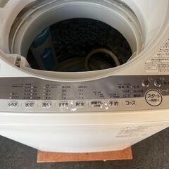 洗濯機 東芝 7kg 2021年製の画像