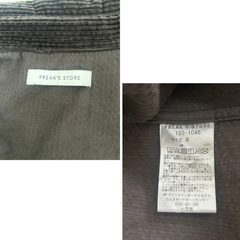 美品 Freak's store コーデュロイシャツ M グレー メンズ レディース ユニセックス 秋冬 フリークスストアの画像