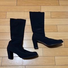 布製ストレッチ　美脚　ハイヒールブーツの画像