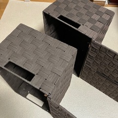 蓋付きカゴ　🧺　かご1つの画像