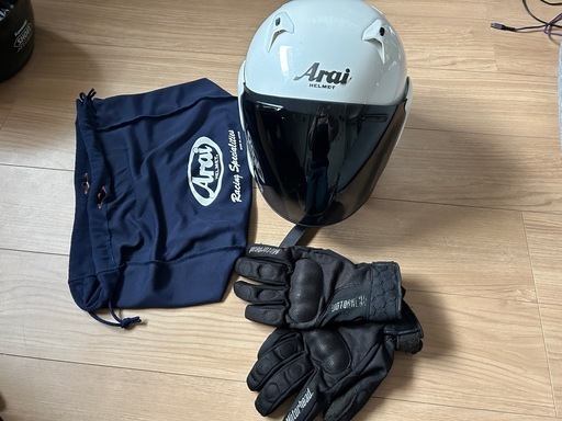Arai ヘルメット　バイクグローブ