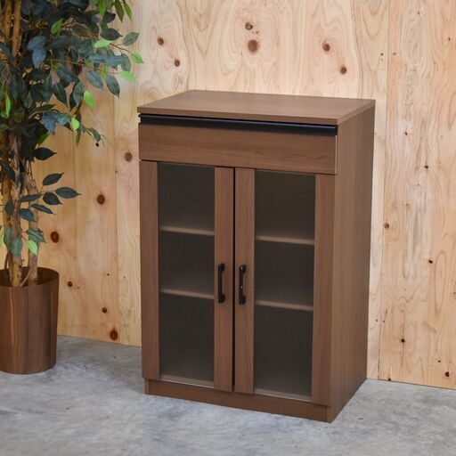 ≪zyt2363ジ限≫ ニトリ 小型キャビネット 食器棚/キッチンボード/サイドボード/電話台/FAX台/リビング収納/中古家具/リユースストレージ仙台 70725-06