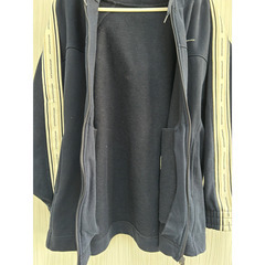 美品 GU × beautiful people サイドラインフルジップパーカー S ネイビー ユニセックスの画像