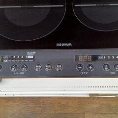 ★リユースのサカイ水戸店★ IRIS　OHYAMA 2口IHコンロ  22年製 動作確認／クリーニング済み MT6427の画像