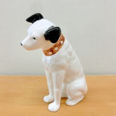 昭和レトロ■Victor ビクター犬 ニッパー犬 高さ 約17cm 陶器製 置物 企業物 ノベルティグッズ札幌 西区 西野の画像