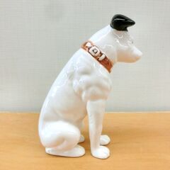 昭和レトロ■Victor ビクター犬 ニッパー犬 高さ 約17cm 陶器製 置物 企業物 ノベルティグッズ札幌 西区 西野の画像