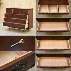 ≪yt1734ジ≫ 美品 境木工 吉野民芸 和箪笥 リユースストレージ仙台 61206-08の画像