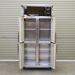 ≪zyt2384ジ≫ ホシザキ 業務用 4ドア冷凍冷蔵庫 三相200V 2010年製造 冷凍難あり？  中古厨房機器/リユースストレージ仙台 70806-03の画像