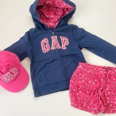 3点BABYGAP 100cm セットアップ＆キャップの画像