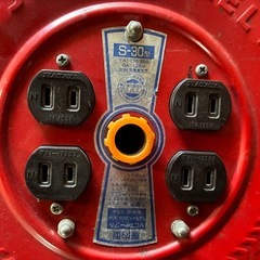 ★コードリール★【通電確認済】S-30型 屋内型 VCT ケーブル 29m・1.25×2心×30m※商品の詳しい状態等は現物にてご確認ください。の画像