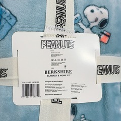 ブランケット　スヌーピーPeanuts大判ひざ掛け 152x177cmの画像