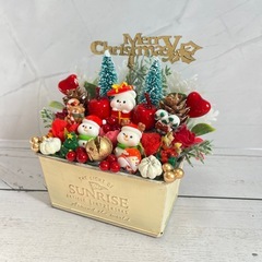 ハンドメイドフラワー★クリスマスアレンジメントNo.57の画像