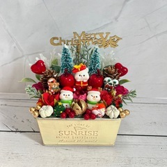 ハンドメイドフラワー★クリスマスアレンジメントNo.57の画像