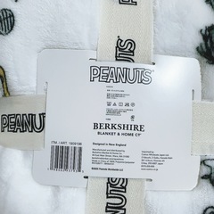 ブランケット　スヌーピーPeanuts大判ひざ掛け 152x177cmの画像