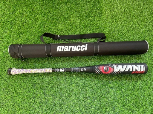 【美品】マルーチ marucci ワニクラッシャー WANI CRUSHER 赤ワニ 一般軟式用バット ミドルバランス83cm 700g