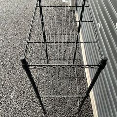 メタルラック 3段　ブラック アルミラック スチールラックの画像