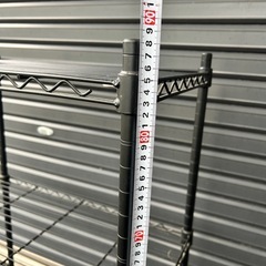 メタルラック 3段　ブラック アルミラック スチールラックの画像