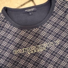 BURBERRY チェック柄 ロンT Lsizeの画像