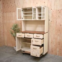 ≪yt1847ジ≫ nitori/ニトリ キッチンボード/食器棚 中古家具/宮城県仙台市 リユースストレージ仙台 70303-04の画像