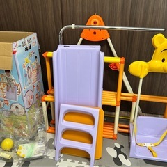値段交渉可能　説明書、箱付き　欠品なし　室内　ジャングルジム　家庭用　プーさん　ディズニーの画像