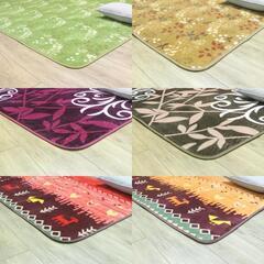 【現金引き取りのみ】【全6柄2枚ずつの残り12点】柄アソート ラグ カーペット ブラウン 約3畳 約200cm*250cm 1枚の画像