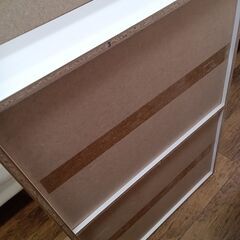 ★リユースのサカイ水戸店★  収納棚 ホワイト H89×D17×W60 クリーニング済み MT6430の画像