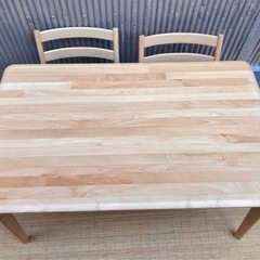 ニトリ　ダイニングテーブルセットの画像