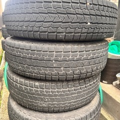 ジムニーシエル 　　jb74 純正ホイール　4本セット　スタッドレスタイヤ　195/80/R15   中古の画像