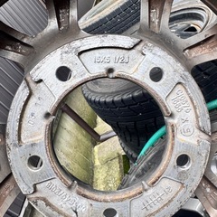 ジムニーシエル 　　jb74 純正ホイール　4本セット　スタッドレスタイヤ　195/80/R15   中古の画像